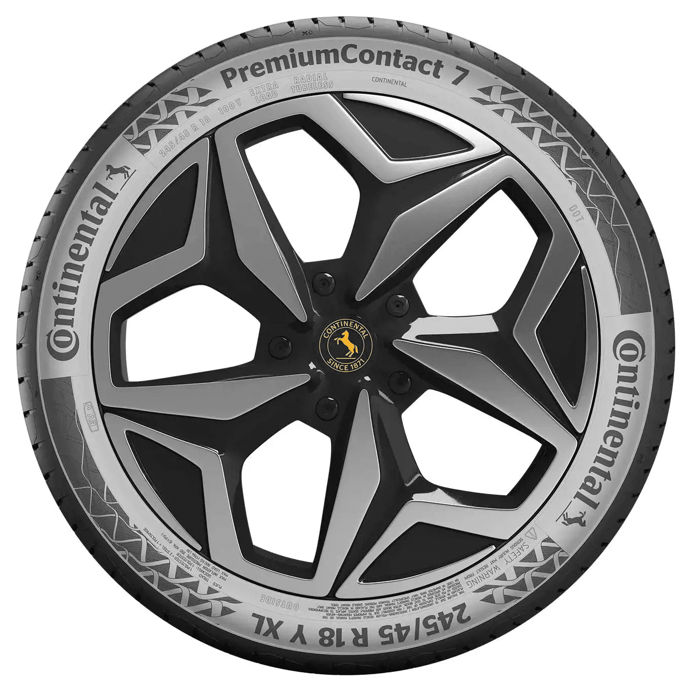 Seitenwand Continental PremiumContact 7, Foto der Partner-Produktseite, Artikel 205/55 R16 91H